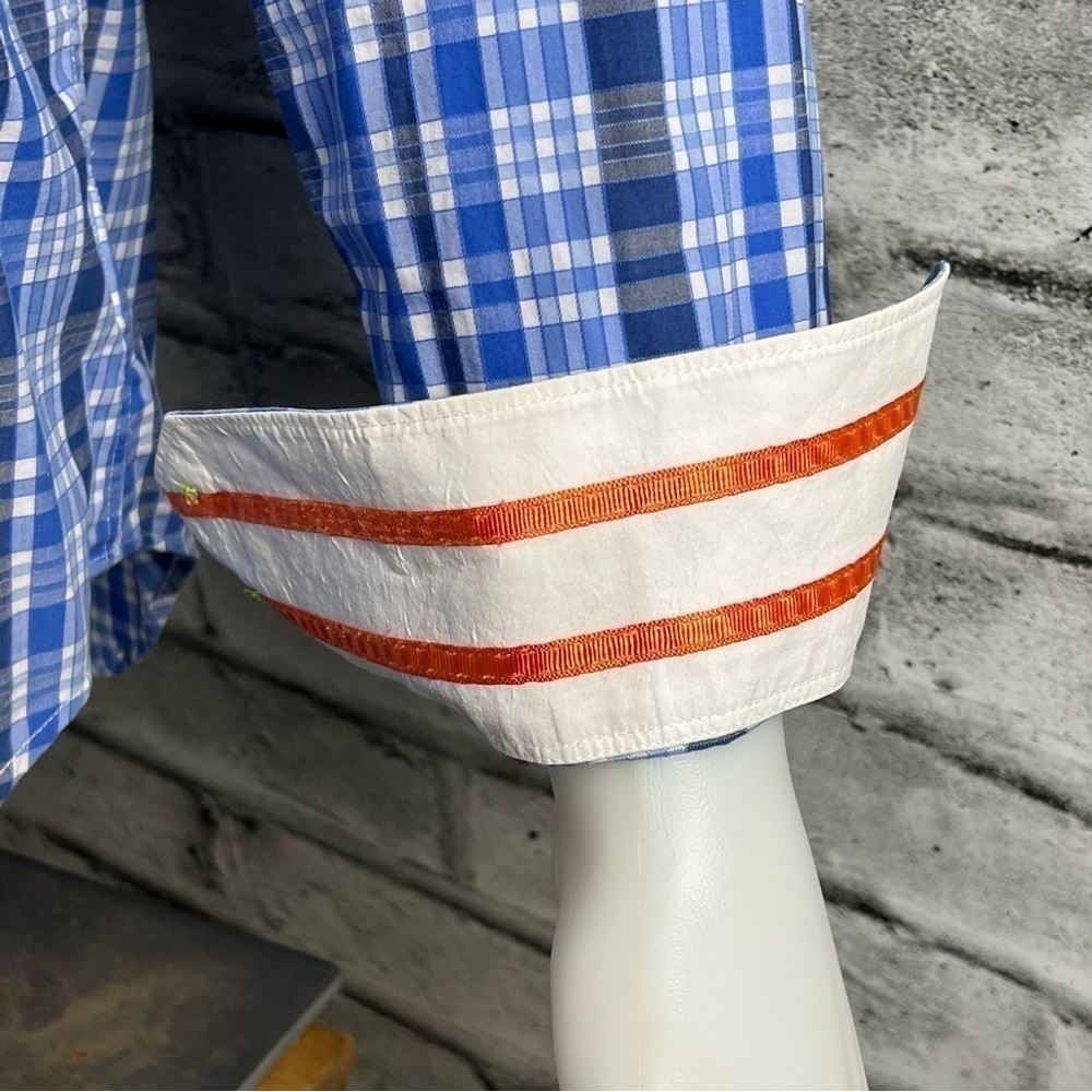 Robert Graham X Flip Cuff Plaid Checked Shirt - Picture 6 of 10